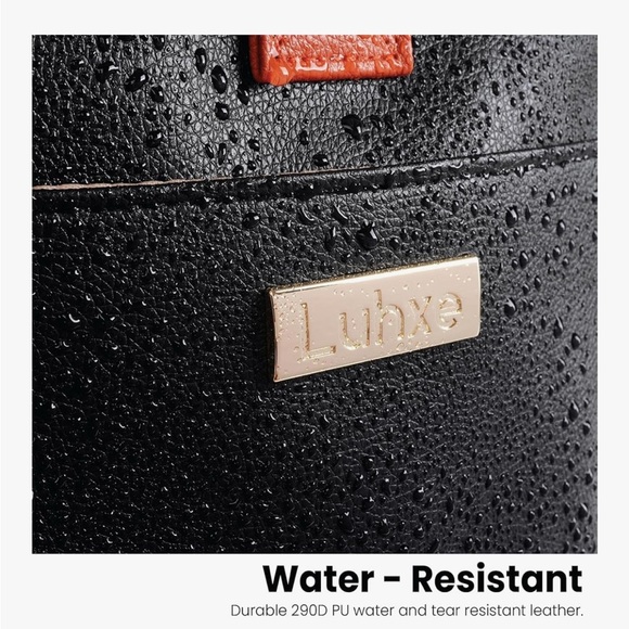 LUHXE Black Convertible Garment Roller Bag w/ Shoe Pouch - 20" Carry-On - Picture 7 of 16